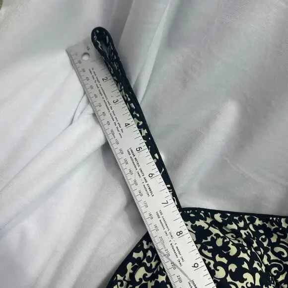 R&K Originals VTG Women's Strap Floral Dress Black/White fit and flare Sz 12 - Picture 9 of 16